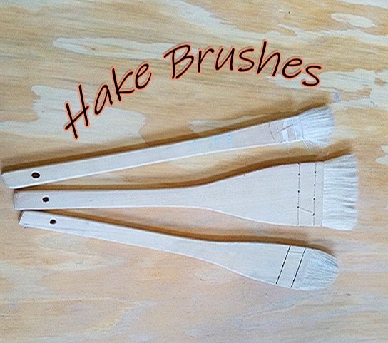 a picture of hake brushes