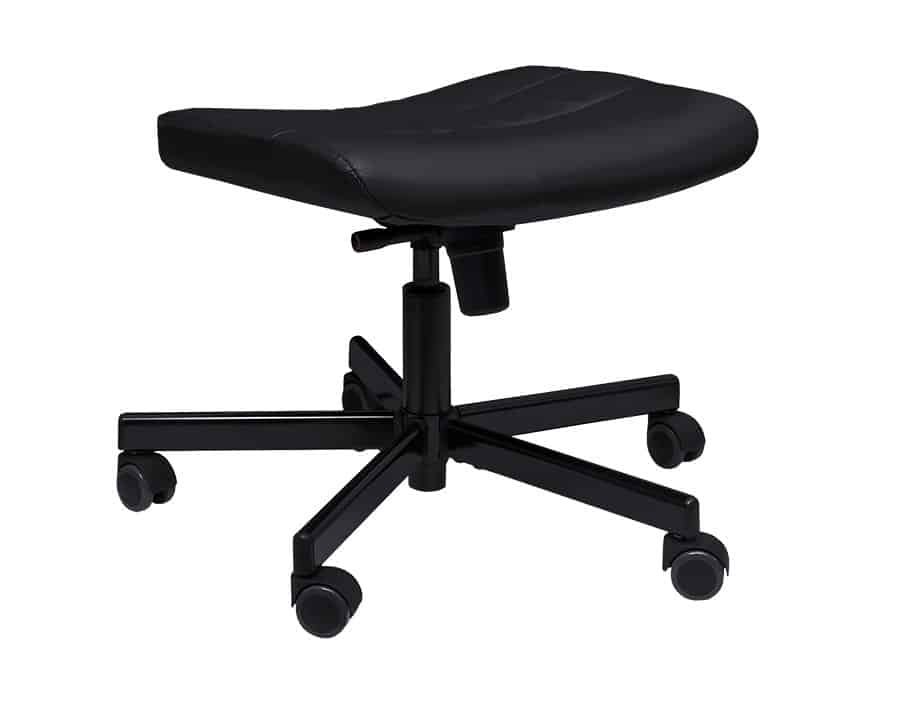 a picture of a black swivel task chair