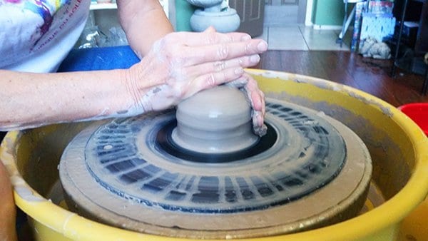 a picture of A Potter Mushrooming Clay Corrected