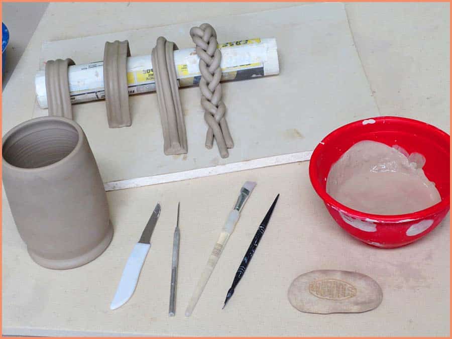 a picture of supplies for attaching handles