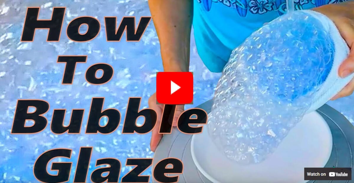 Image link for a How to Bubble Glaze Pottery YouTube video