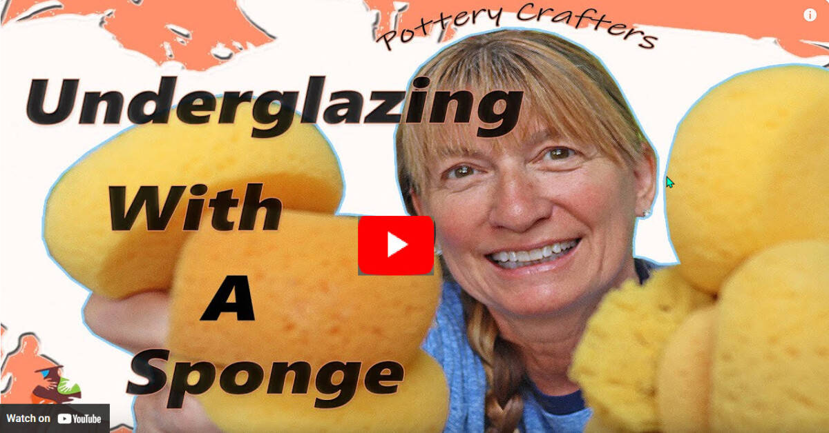 Image link for a How to Underglaze with a Sponge YouTube video