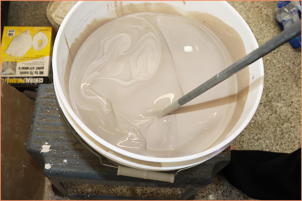 an image of mixing dipping glaze
