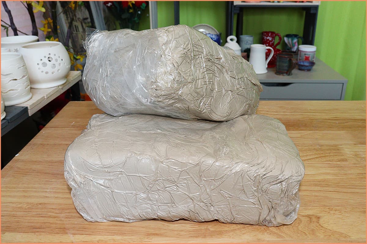 An Image of 25 pound bags of clay