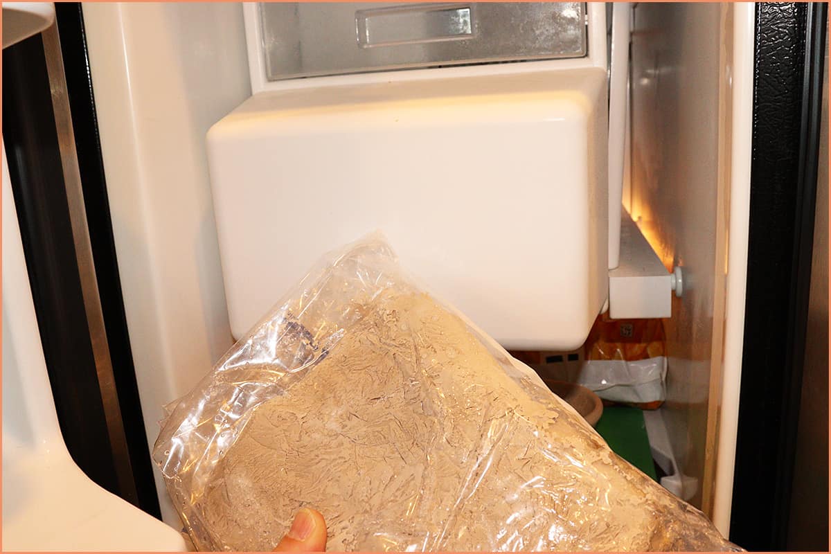 An Image of Clay in freezer