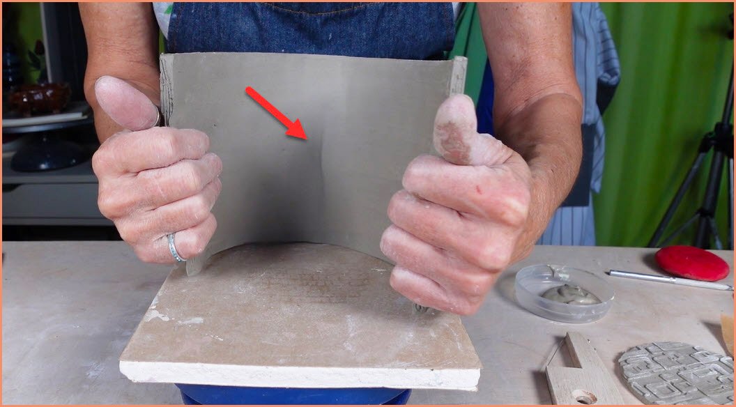 an image of Clay cracking from being too dry