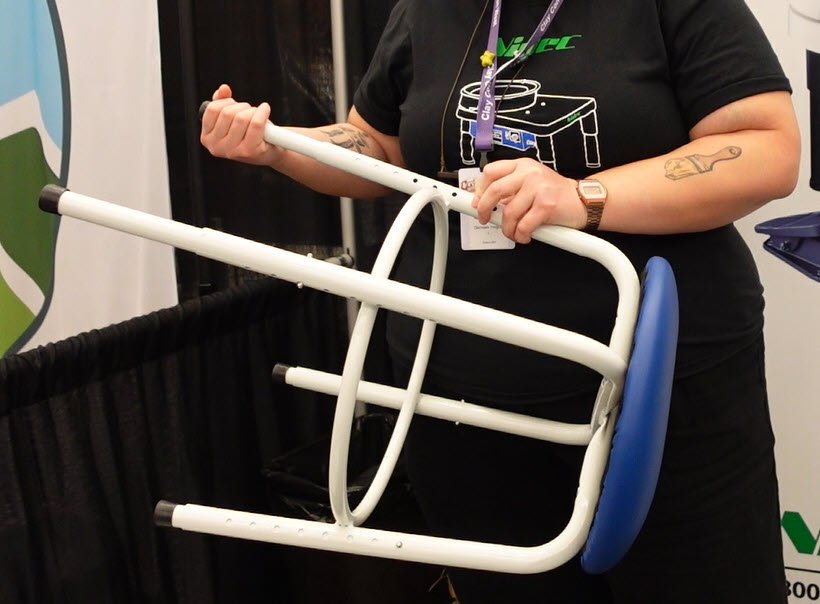 Potter's Stools A potter adjusting a Nidec Pottery Stool