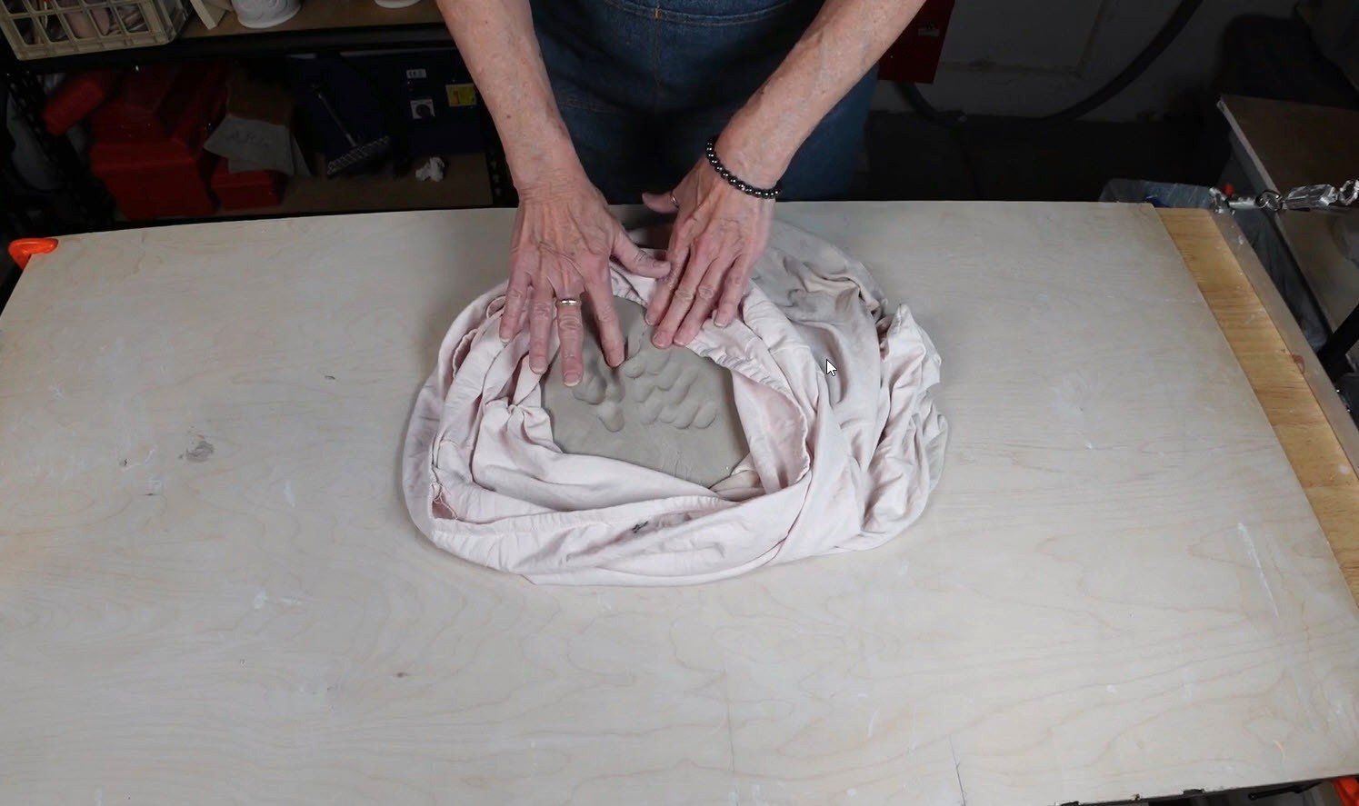 How to Remove Mold from Clay: Best Ways to Save Moldy Pottery Clay poking the clay for the workable stage of clay
